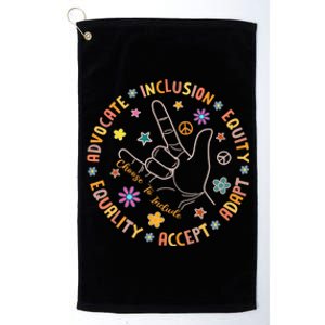 Autism Awareness Choose To Include Special Education Teacher Platinum Collection Golf Towel