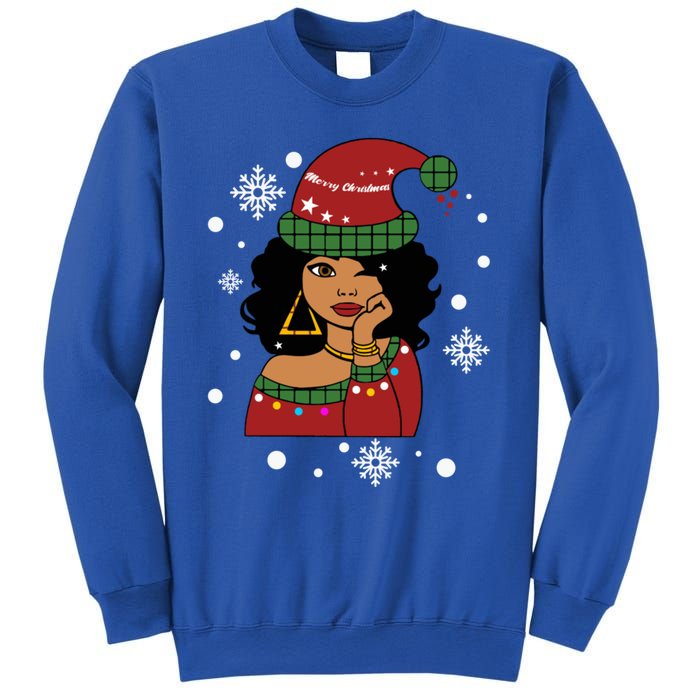 African American Christmas Santa Claus Gift Sweatshirt