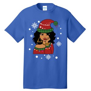 African American Christmas Santa Claus Gift Tall T-Shirt