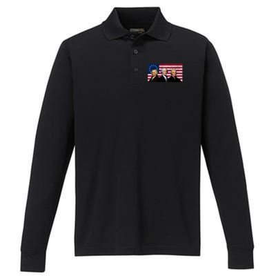 Adams Performance Long Sleeve Polo