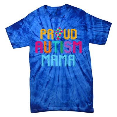 Autism Awareness Day Matching Family Proud Autism Mama Gift Tie-Dye T-Shirt