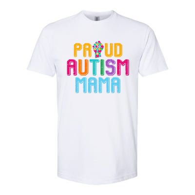 Autism Awareness Day Matching Family Proud Autism Mama Gift Softstyle CVC T-Shirt