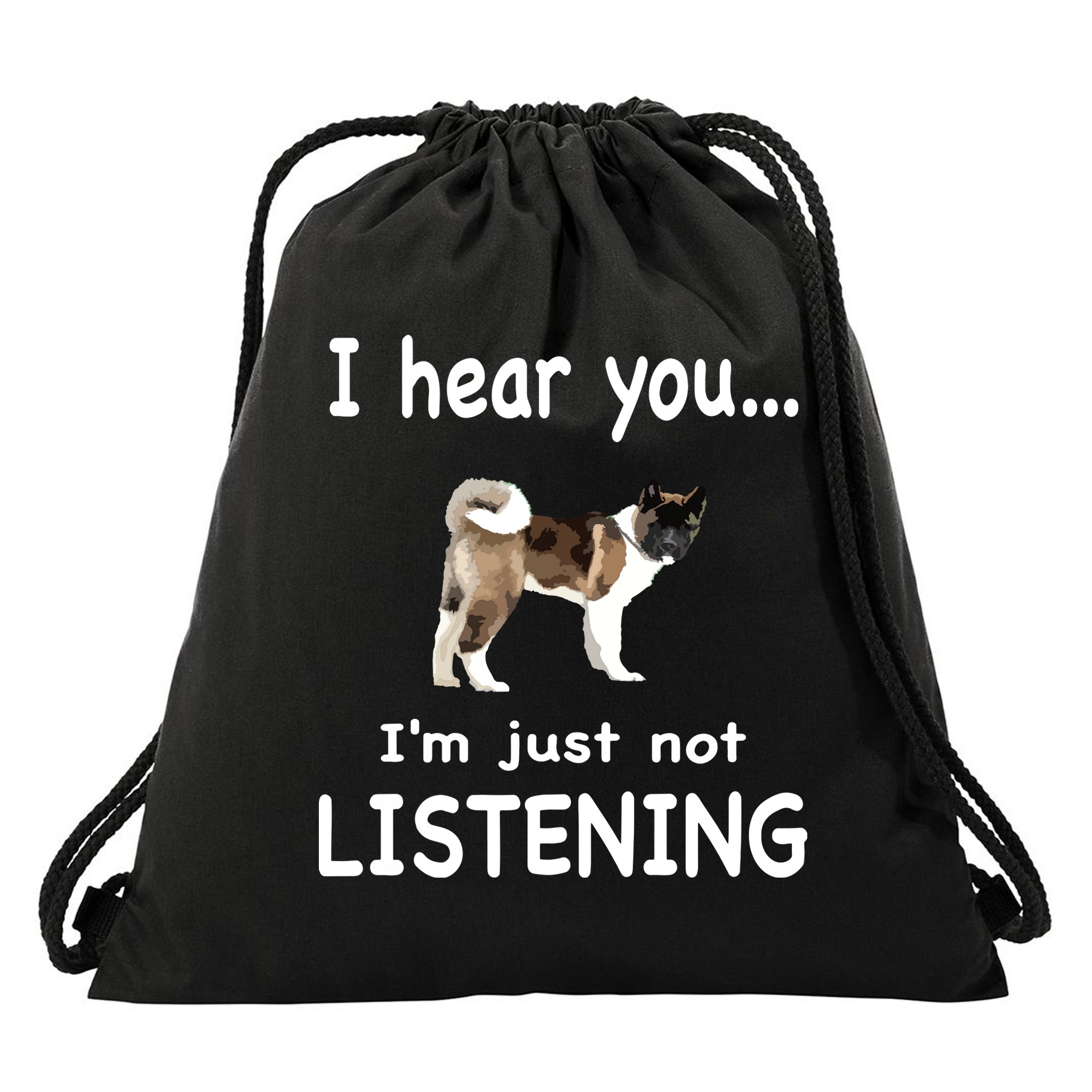 American Akita Dog American Akita Drawstring Bag