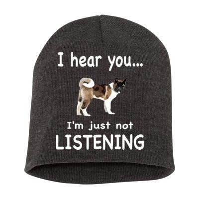 American Akita Dog American Akita Short Acrylic Beanie