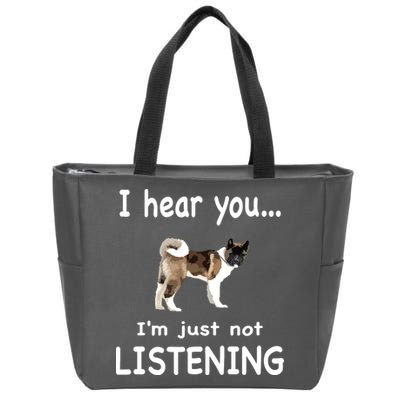 American Akita Dog American Akita Zip Tote Bag