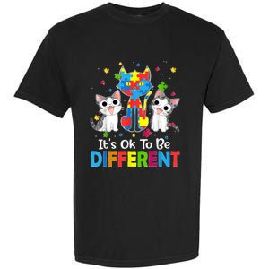 Autism Awareness Day Cat ItS Ok To Be Different Garment-Dyed Heavyweight T-Shirt