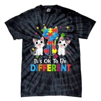 Autism Awareness Day Cat ItS Ok To Be Different Tie-Dye T-Shirt