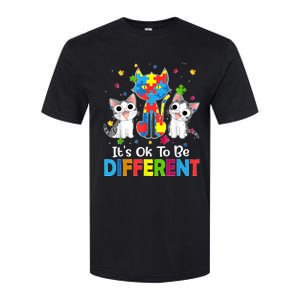 Autism Awareness Day Cat ItS Ok To Be Different Softstyle CVC T-Shirt