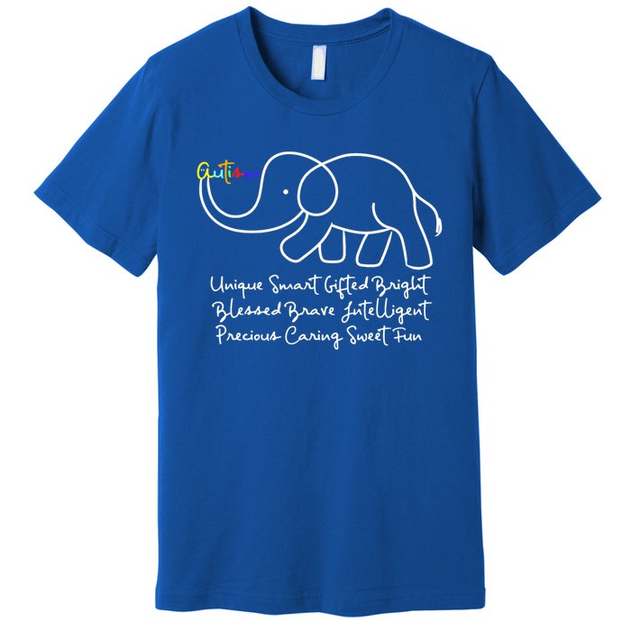 Autism Awareness Day Elephant Animal Autism Great Gift Premium T-Shirt