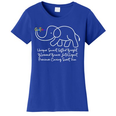 Autism Awareness Day Elephant Animal Autism Great Gift Women's T-Shirt