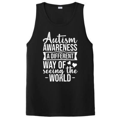 Autism Awareness Different Way Of Seeing The World Great Gift PosiCharge Competitor Tank