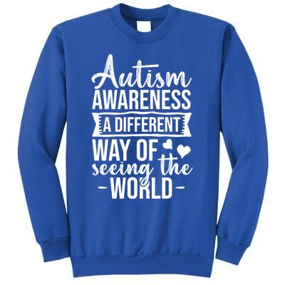 Autism Awareness Different Way Of Seeing The World Great Gift Sweatshirt