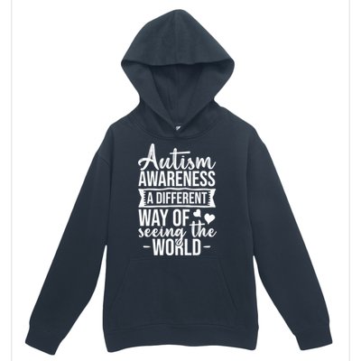 Autism Awareness Different Way Of Seeing The World Great Gift Urban Pullover Hoodie