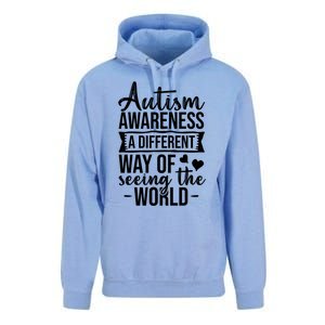 Autism Awareness Different Way Of Seeing The World Great Gift Unisex Surf Hoodie