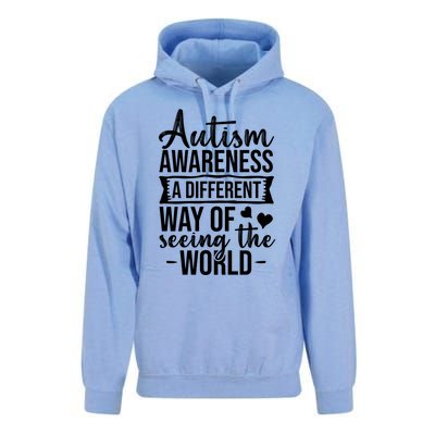 Autism Awareness Different Way Of Seeing The World Great Gift Unisex Surf Hoodie