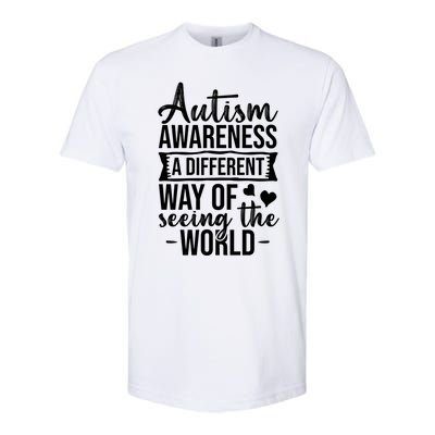 Autism Awareness Different Way Of Seeing The World Great Gift Softstyle CVC T-Shirt