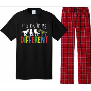 Autism Awareness Dinosaur ItS Ok To Be Different Gift Pajama Set