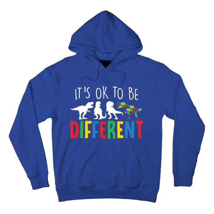 Autism Awareness Dinosaur ItS Ok To Be Different Gift Hoodie