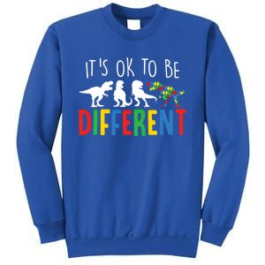 Autism Awareness Dinosaur ItS Ok To Be Different Gift Sweatshirt