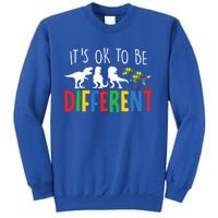 Autism Awareness Dinosaur ItS Ok To Be Different Gift Sweatshirt