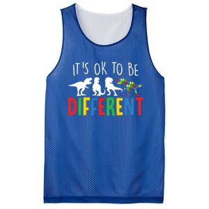 Autism Awareness Dinosaur ItS Ok To Be Different Gift Mesh Reversible Basketball Jersey Tank