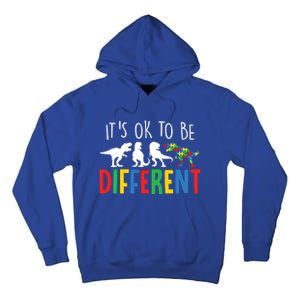 Autism Awareness Dinosaur ItS Ok To Be Different Gift Tall Hoodie