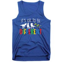 Autism Awareness Dinosaur ItS Ok To Be Different Gift Tank Top