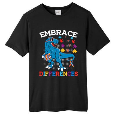 Autism Awareness Dinosaur Trex Cool Gift Tall Fusion ChromaSoft Performance T-Shirt