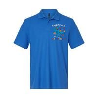 Autism Awareness Dinosaur Trex Cool Gift Softstyle Adult Sport Polo