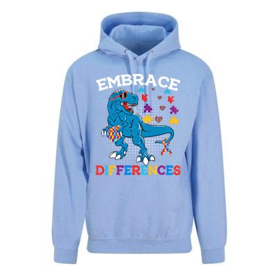 Autism Awareness Dinosaur Trex Cool Gift Unisex Surf Hoodie