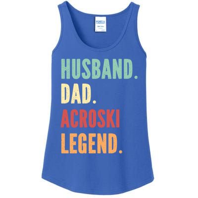 Acroski Athlete Dad Husband Father Ski Ballet Gift Ladies Essential Tank