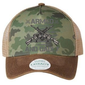 Armed And Dadly Funny Deadly Father Gifts For Fathers Day Legacy Tie Dye Trucker Hat