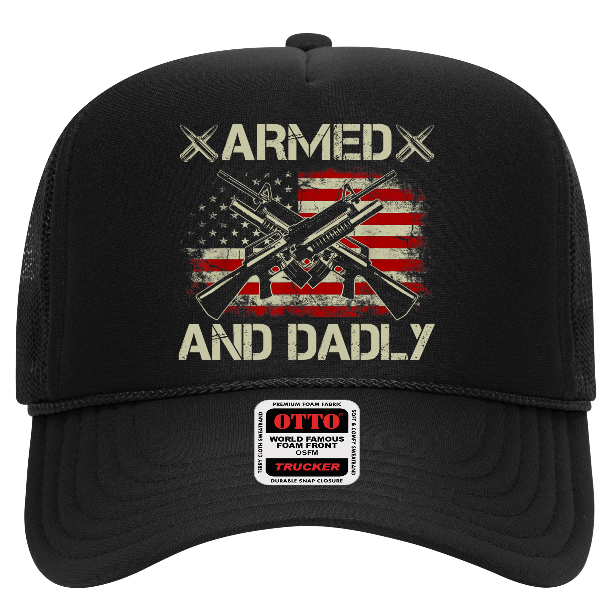 Armed And Dadly Funny Deadly Father Gifts For Fathers Day Hat
