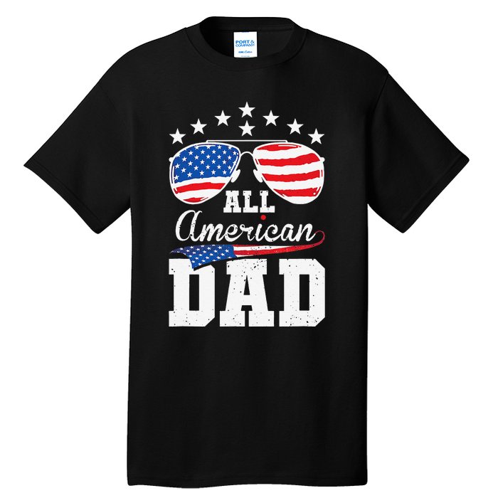 All American Dad 4th of July Matching Family Tall T-Shirt