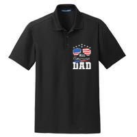 All American Dad 4th of July Matching Family Dry Zone Grid Polo