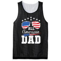 All American Dad 4th of July Matching Family Mesh Reversible Basketball Jersey Tank