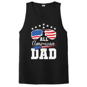 All American Dad 4th of July Matching Family PosiCharge Competitor Tank