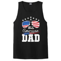 All American Dad 4th of July Matching Family PosiCharge Competitor Tank