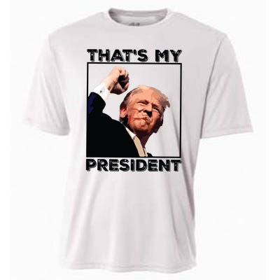 Assassination Attempt Donald Trump Fist Pumping Trump Bleeding Trump Cooling Performance Crew T-Shirt