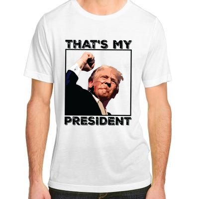 Assassination Attempt Donald Trump Fist Pumping Trump Bleeding Trump Adult ChromaSoft Performance T-Shirt