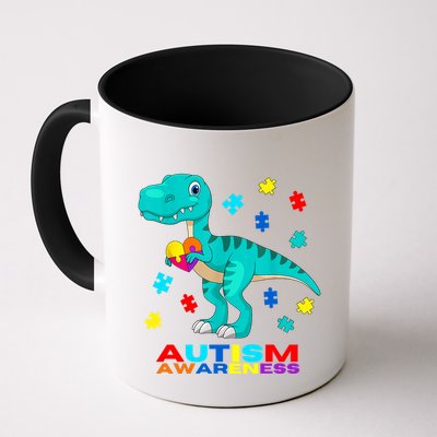Autism Awareness Dinosaur Colorful Gift Mug