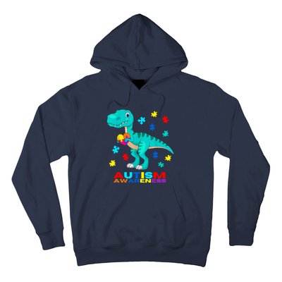 Autism Awareness Dinosaur Colorful Gift Hoodie