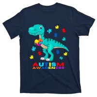 Autism Awareness Dinosaur Colorful Gift T-Shirt