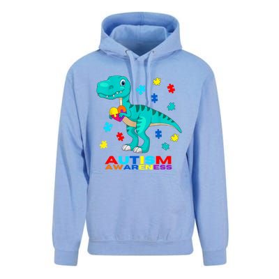 Autism Awareness Dinosaur Colorful Gift Unisex Surf Hoodie