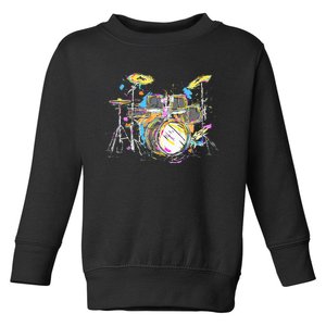 Abstract Art Drums Musician Music Band Throne Noose Toddler Sweatshirt