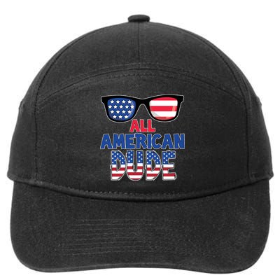 All American Dude 4th Of July 7-Panel Snapback Hat