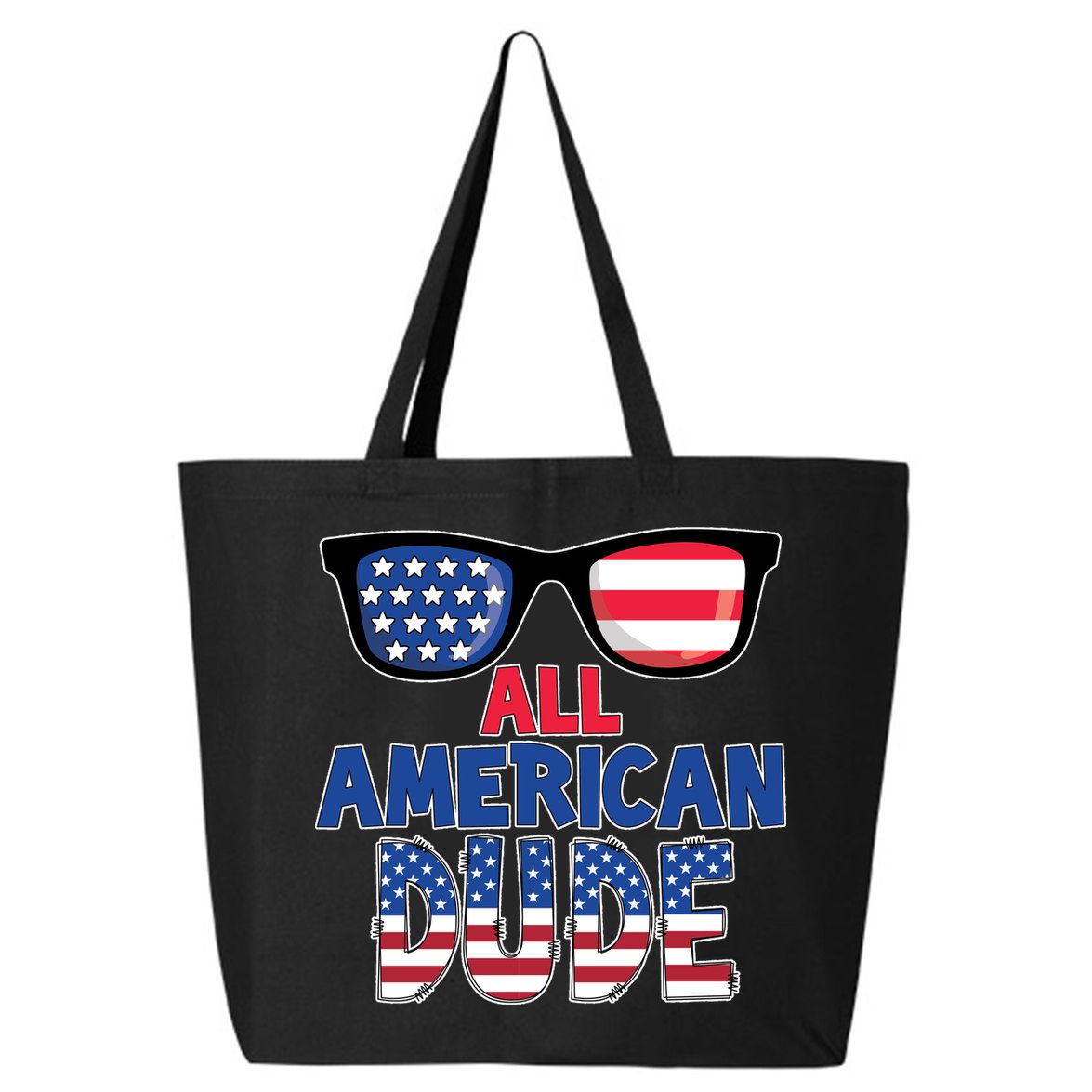 All American Dude 4th Of July 25L Jumbo Tote
