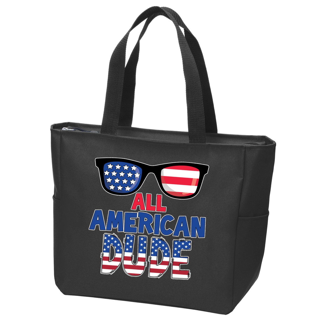 All American Dude 4th Of July Zip Tote Bag