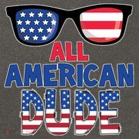 All American Dude 4th Of July Cotton Canvas Backpack