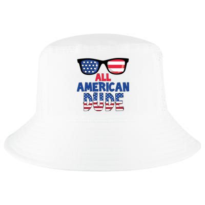 All American Dude 4th Of July Cool Comfort Performance Bucket Hat
